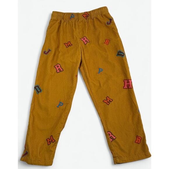 Urban Outfitters Other - Urban Outfitters Pants Mens Large Mustard Corduroy Varsity Letter Embroidered